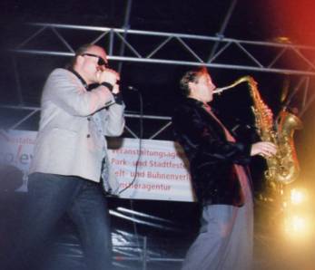 Mit Frankie Guetatra in Herne Eickel, Oktober 2003, Foto: Gnter Lerche